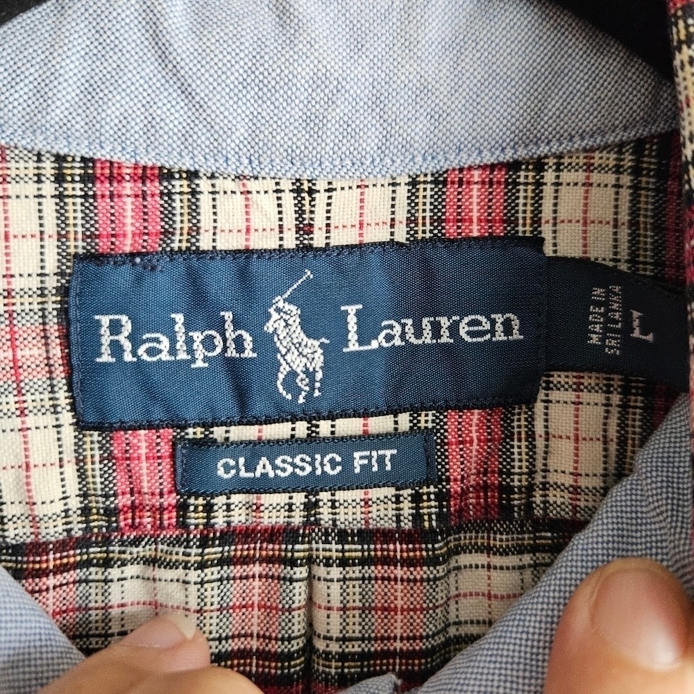 Bundle Of Two Ralph Lauren Men's Large Cotton Button‎ Down Shirts - Picture 7 of 11